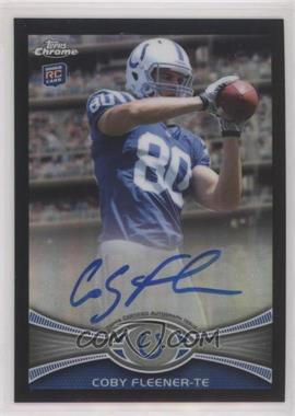 2012 Topps Chrome - [Base] - Black Refractor Rookie Autographs #209 - Coby Fleener /25