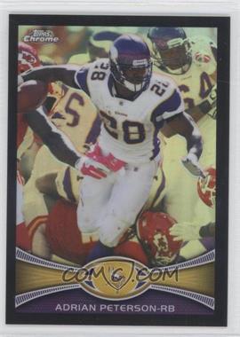 2012 Topps Chrome - [Base] - Black Refractor #158 - Adrian Peterson /299