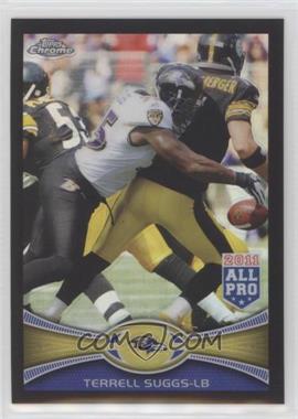 2012 Topps Chrome - [Base] - Black Refractor #178 - All-Pro - Terrell Suggs /299