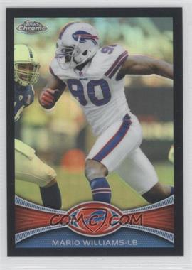 2012 Topps Chrome - [Base] - Black Refractor #181 - Mario Williams /299