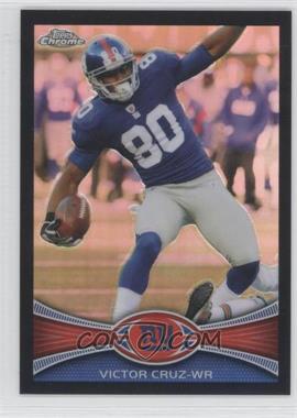 2012 Topps Chrome - [Base] - Black Refractor #216 - Victor Cruz /299