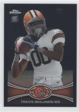 2012 Topps Chrome - [Base] - Black Refractor #43 - Travis Benjamin /299