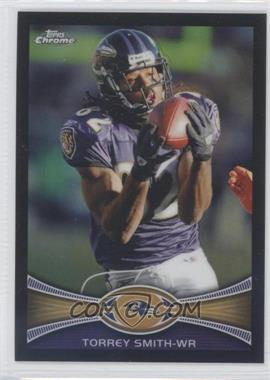 2012 Topps Chrome - [Base] - Black Refractor #52 - Torrey Smith /299