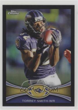 2012 Topps Chrome - [Base] - Black Refractor #52 - Torrey Smith /299