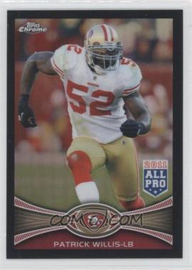 2012 Topps Chrome - [Base] - Black Refractor #80 - All-Pro - Patrick Willis /299