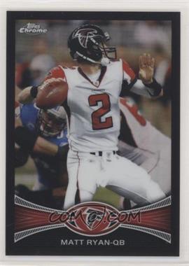 2012 Topps Chrome - [Base] - Black Refractor #91 - Matt Ryan /299