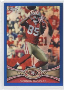 2012 Topps Chrome - [Base] - Blue Refractor #24 - Vernon Davis /199