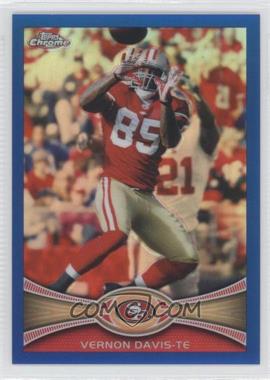 2012 Topps Chrome - [Base] - Blue Refractor #24 - Vernon Davis /199