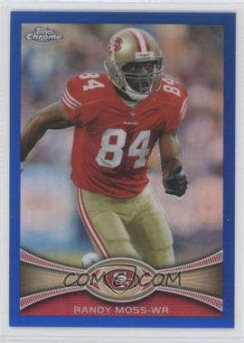 2012 Topps Chrome - [Base] - Blue Refractor #32 - Randy Moss /199