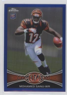 2012 Topps Chrome - [Base] - Blue Refractor #98 - Mohamed Sanu /199