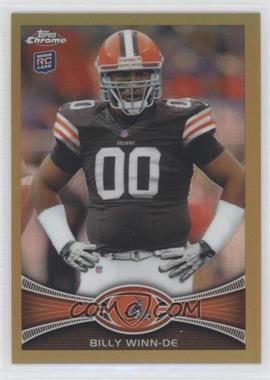 2012 Topps Chrome - [Base] - Gold Border Refractor #196 - Billy Winn /50