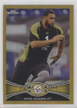 2012 Topps Chrome - [Base] - Gold Border Refractor #197 - Mike Adams /50 [EX to NM]