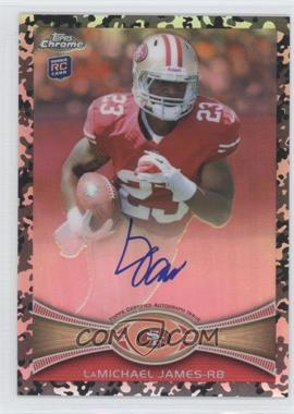 2012 Topps Chrome - [Base] - Military Refractor Rookie Autographs #191 - LaMichael James /105