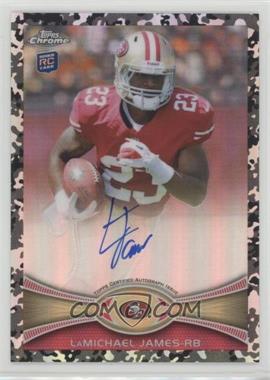 2012 Topps Chrome - [Base] - Military Refractor Rookie Autographs #191 - LaMichael James /105