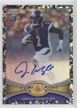 2012 Topps Chrome - [Base] - Military Refractor Rookie Autographs #203 - Jarius Wright /105