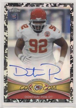 2012 Topps Chrome - [Base] - Military Refractor Rookie Autographs #94 - Dontari Poe /105