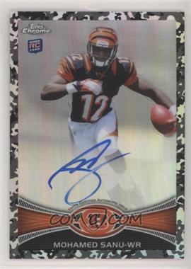 2012 Topps Chrome - [Base] - Military Refractor Rookie Autographs #98 - Mohamed Sanu /105