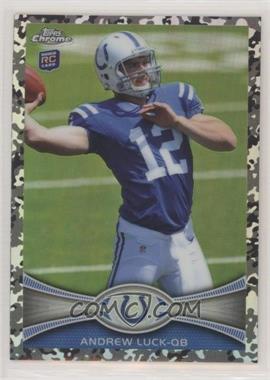 2012 Topps Chrome - [Base] - Military Refractors #1 - Andrew Luck /499