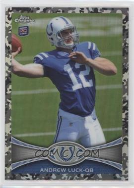 2012 Topps Chrome - [Base] - Military Refractors #1 - Andrew Luck /499