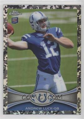 2012 Topps Chrome - [Base] - Military Refractors #1 - Andrew Luck /499