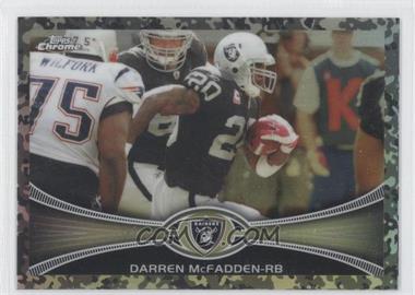 2012 Topps Chrome - [Base] - Military Refractors #107 - Darren McFadden /499