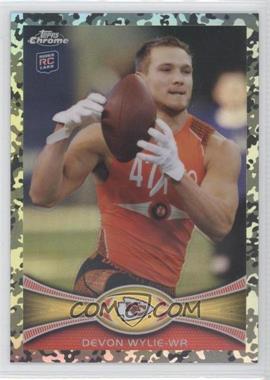 2012 Topps Chrome - [Base] - Military Refractors #118 - Devon Wylie /499