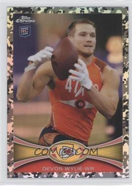 2012 Topps Chrome - [Base] - Military Refractors #118 - Devon Wylie /499