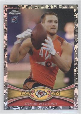 2012 Topps Chrome - [Base] - Military Refractors #118 - Devon Wylie /499