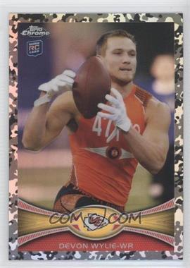 2012 Topps Chrome - [Base] - Military Refractors #118 - Devon Wylie /499