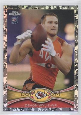 2012 Topps Chrome - [Base] - Military Refractors #118 - Devon Wylie /499