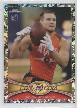 2012 Topps Chrome - [Base] - Military Refractors #118 - Devon Wylie /499