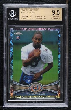 2012 Topps Chrome - [Base] - Military Refractors #168 - T.Y. Hilton /499 [BGS 9.5 GEM MINT]