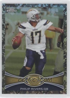 2012 Topps Chrome - [Base] - Military Refractors #30 - Philip Rivers /499