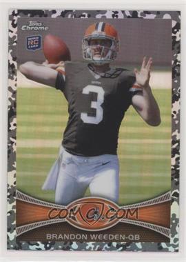 2012 Topps Chrome - [Base] - Military Refractors #79 - Brandon Weeden /499