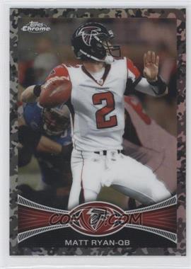 2012 Topps Chrome - [Base] - Military Refractors #91 - Matt Ryan /499