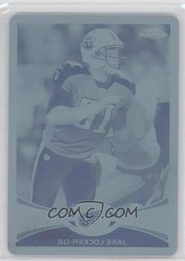 2012 Topps Chrome - [Base] - Printing Plate Cyan #135 - Jake Locker /1