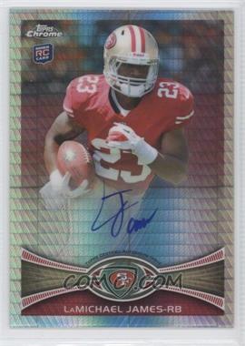 2012 Topps Chrome - [Base] - Prism Refractor Rookie Autographs #191 - LaMichael James /50