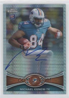 2012 Topps Chrome - [Base] - Prism Refractor Rookie Autographs #2 - Michael Egnew /50