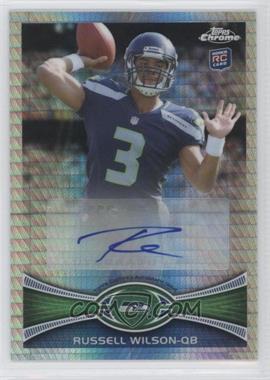 2012 Topps Chrome - [Base] - Prism Refractor Rookie Autographs #40 - Russell Wilson /50