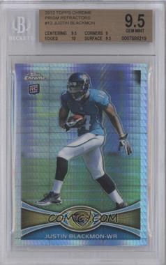 2012 Topps Chrome - [Base] - Prism Refractor #13 - Justin Blackmon /216 [BGS 9.5 GEM MINT]