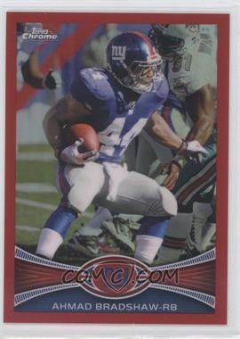 2012 Topps Chrome - [Base] - Red Refractor #97 - Ahmad Bradshaw /25