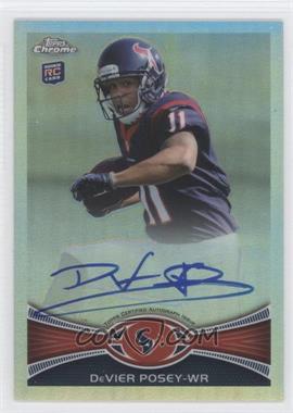 2012 Topps Chrome - [Base] - Refractor Rookie Autographs #114 - DeVier Posey /178
