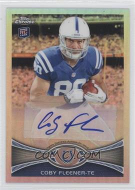 2012 Topps Chrome - [Base] - Refractor Variations Rookie Autographs #209 - Coby Fleener