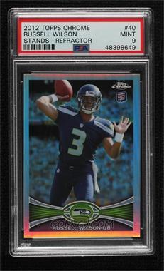 2012 Topps Chrome - [Base] - Refractor #40 - Russell Wilson [PSA 9 MINT]