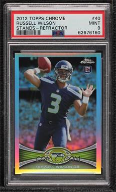 2012 Topps Chrome - [Base] - Refractor #40 - Russell Wilson [PSA 9 MINT]