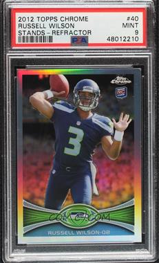 2012 Topps Chrome - [Base] - Refractor #40 - Russell Wilson [PSA 9 MINT]