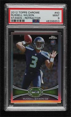 2012 Topps Chrome - [Base] - Refractor #40 - Russell Wilson [PSA 9 MINT]