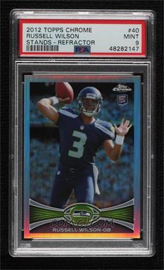 2012 Topps Chrome - [Base] - Refractor #40 - Russell Wilson [PSA 9 MINT]