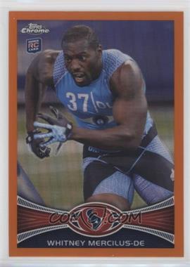 2012 Topps Chrome - [Base] - Retail Orange Refractor #111 - Whitney Mercilus