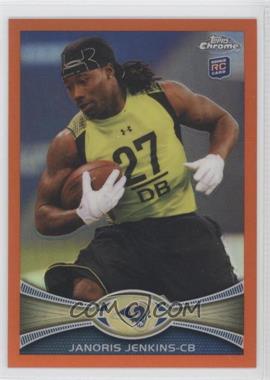 2012 Topps Chrome - [Base] - Retail Orange Refractor #128 - Janoris Jenkins